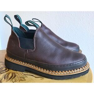 Georgia Romeo Womens US 5 Brown Leather Work Chelsea Boots Western Utility